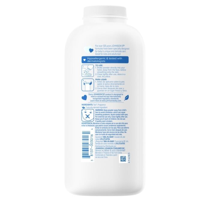 JOHNSONS BABY POWDER 200GR NEW  ( 1 X 48 ) - Image 3