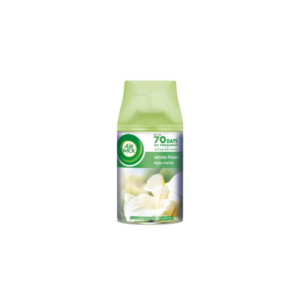3059943009042 AIRWICK REFILL 250ML WHITE FLOWERS GREEN ( 1 X 6 ) - Image 1