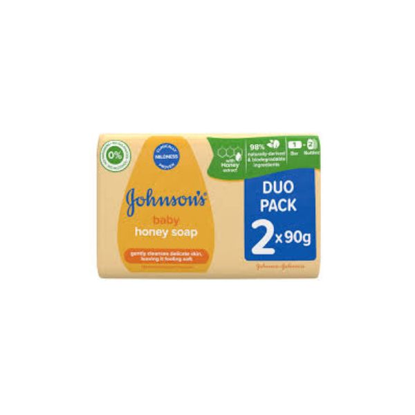 3574661642864 JOHNSONS BABY SOAP 2X90GR HONEY ( 1 X 18 ) - Image 1