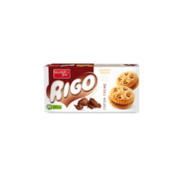 3800065713061 SWEET PLUS RIGO SANDWICH BISCUITS 165GR WITH CACAO CREAM BBD 21/05/26 ( 1 X 24 ) - Image 1