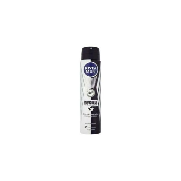 4005900036483 NIVEA SPRAY 150ML MEN BLACK WHITE INVISIBLE ( 1 X 6 ) - Image 1