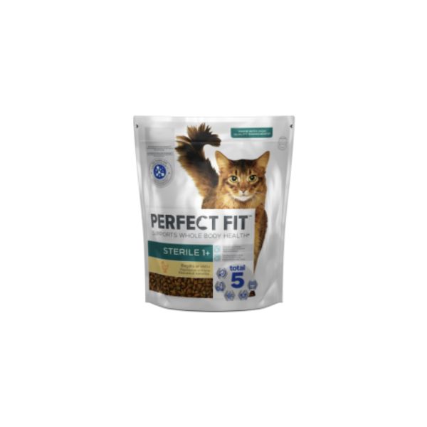 4008429160271 PERFECT FIT CAT DRY 750GR STERILLIZED WITH CHICKEN BBD 17/10/26 ( 1 X 6 ) - Image 1