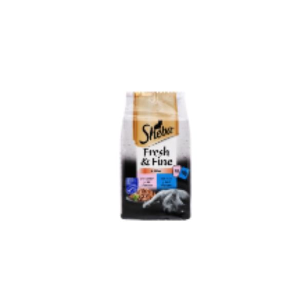 4770608259785 SHEBA POUCHES 6X50GR FRESH & FINE MINI FISH IN SAUSE BBD 13/07/26 ( 1 X 12 ) - Image 1