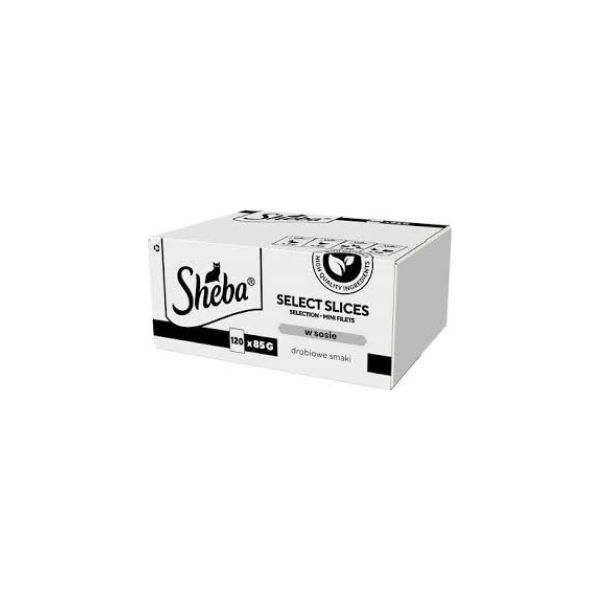 4770608265571 SHEBA POUCHES 120X85GR SELECT SLICES MINI FILLETS POULTRY IN SAUSE BBD 30/08/26 ( 1 X 1 ) - Image 1