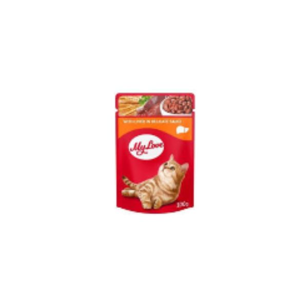 4820215364201 MY LOVE CAT POUCHES 100GR WITH LIVER IN DELICATE SAUSE BBD 05/11/26 ( 1 X 24 ) - Image 1