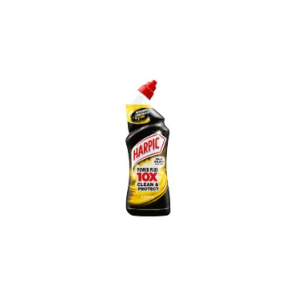 5011417548189 HARPIC TOILER CLEANER 750ML POWER PLUS CITRUS YELLOW ( 1 X 12 ) - Image 1
