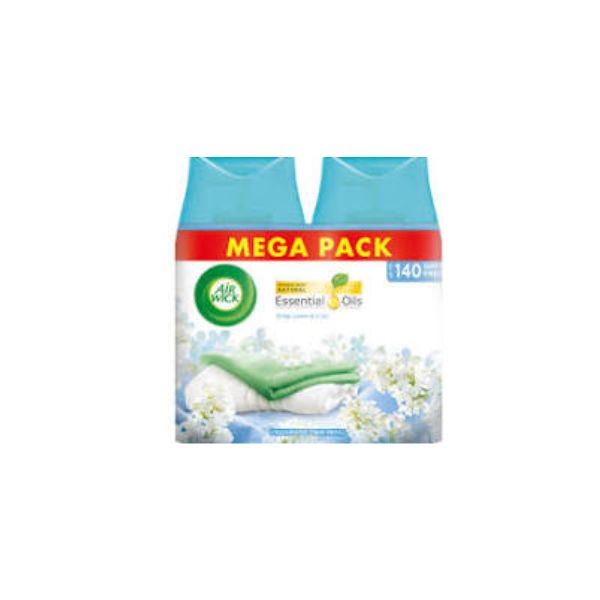 5011417564332 AIRWICK REFILL 2X250ML CRISP LINER LIGHT BLUE ( 1 X 3 ) - Image 1