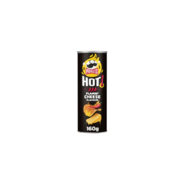 5053990175888 PRINGLES 160GR HOT FLAMIN CHEESE BBD 04/01/26 ( 1 X 19 ) - Image 1
