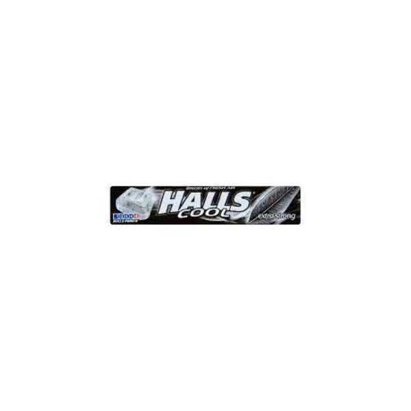50985098 HALLS EXTRA STRONG COOL 33.5GR BBD 08/05/27 BLACK ( 1 X 20 ) - Image 1