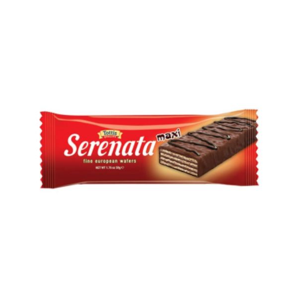 5201008416366 SERENATA WAFER COCOA 50GR MAXI CLASSIC BBD 19/05/26 ( 1 X 15 ) 5+1 FREE - Image 1
