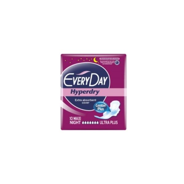 5201263018367 EVERYDAY HYPERDRY MAXI NIGHT ULTRA PLUS 10S MONI DARK PINK ( 1 X 36 ) - Image 1