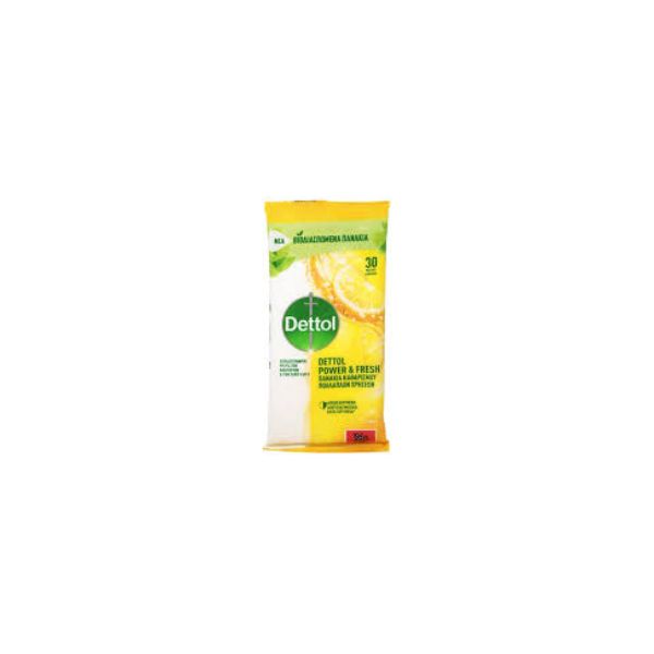 5208070002008 DETTOL SURFACE WIPES CITRUS 30S ( 1 X 10 ) - Image 1