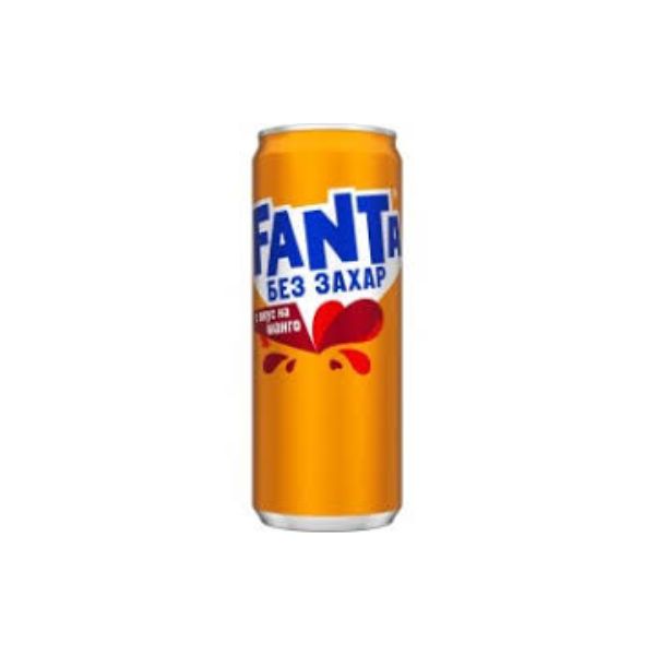 5449000330406 FANTA 330ML CAN MANGO ZERO SUGAR BBD 19/11/25 ( 1 X 12 ) - Image 1