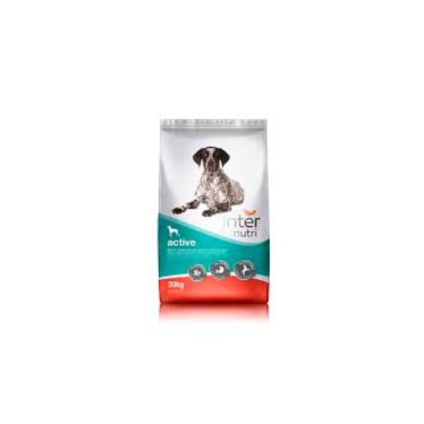 5604449906746 INTERNUTRI DOG DRY 20KG ACTIVE PROTEIN 32% & FAT 15% BBD 27/04/26 ( 1 X 1 ) - Image 1