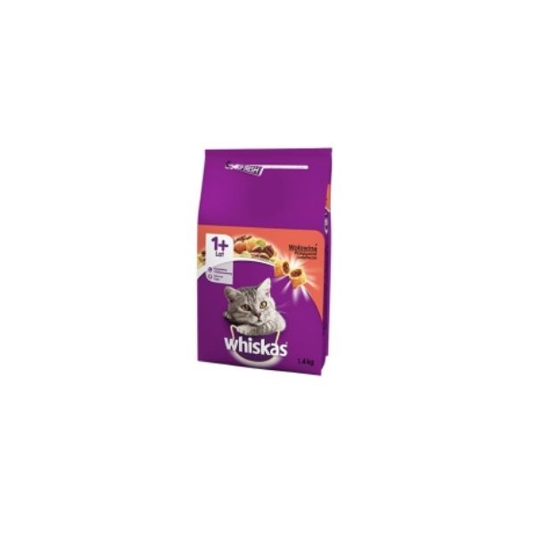 5900951259111 WHISKAS DRY 1.4KG BEEF BBD 20/05/26 ( 1 X 6 ) - Image 1