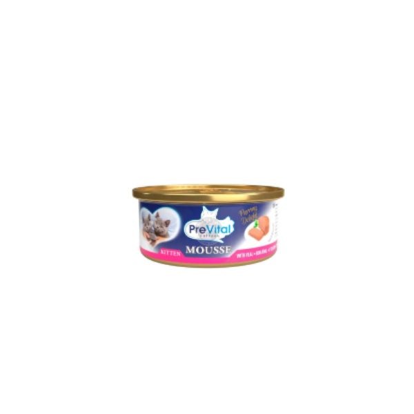 5999566112119 PREVITAL MOUSSE 85GR KITTEN WITH VEAL BBD 07/03/27 ( 1 X 24 ) - Image 1