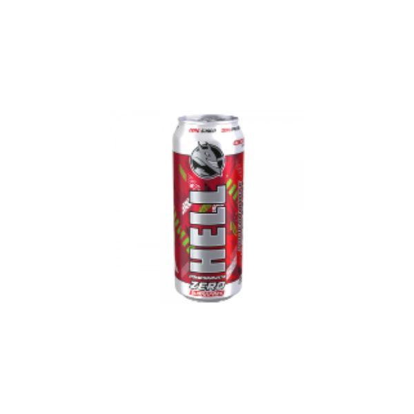 5999571051861 HELL 500ML ENERGY DRINK ZERO POMEGRANATE BBD 04/07/26 ( 1 X 12 ) - Image 1