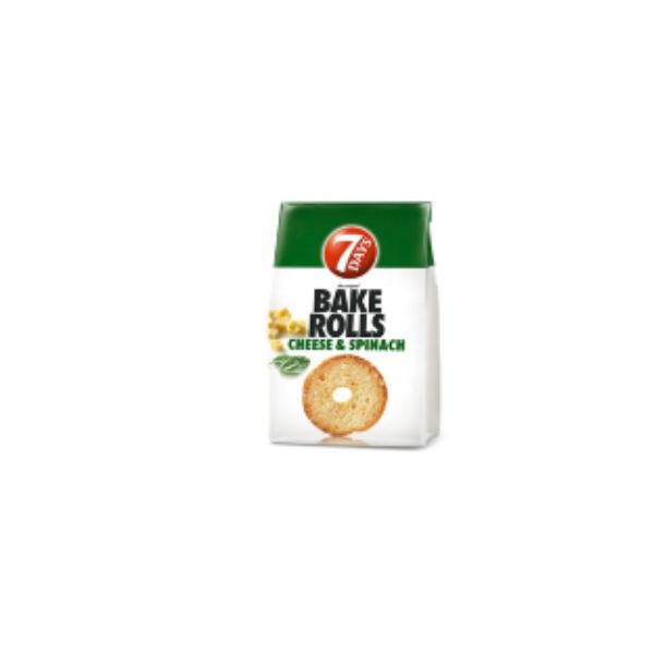 7622202015465 7DAYS BAKE ROLLS 80GR CHEESE & SPINACH BBD 13/10/25 ( 1 X 12 ) - Image 1