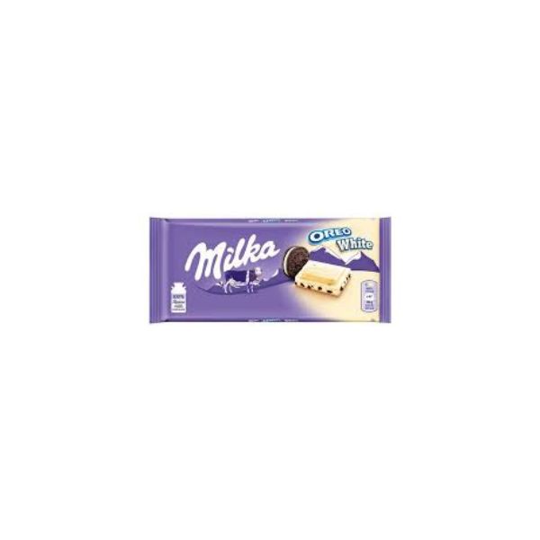 7622210544179 MILKA OREO WHITE 100GR BBD 09/05/26 ( 1 X 22 ) - Image 1