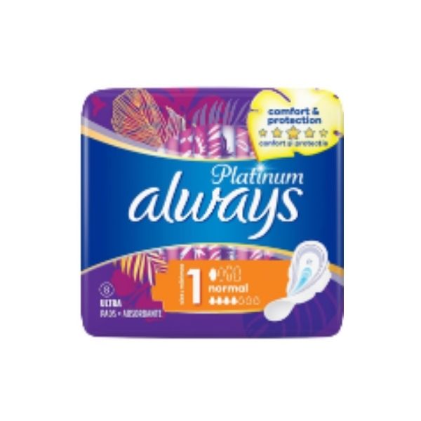 8001090444875 ALWAYS PLATINUM ULTRA NORMAL 8S ( 1 X 16 ) - Image 1