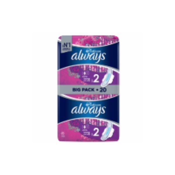 8001090444998 ALWAYS DUO PLATINUM LONG 14S ( 1 X 10 ) - Image 1