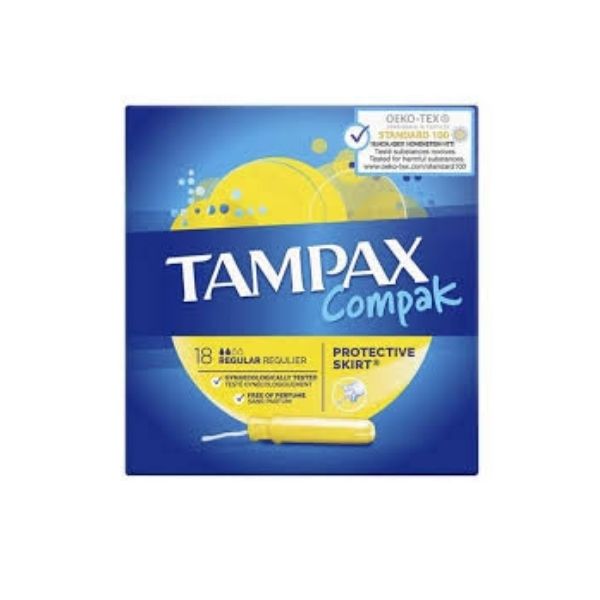 8001090705600 TAMPAX COMPAK 18S REGULAR (1 X 6 ) - Image 1