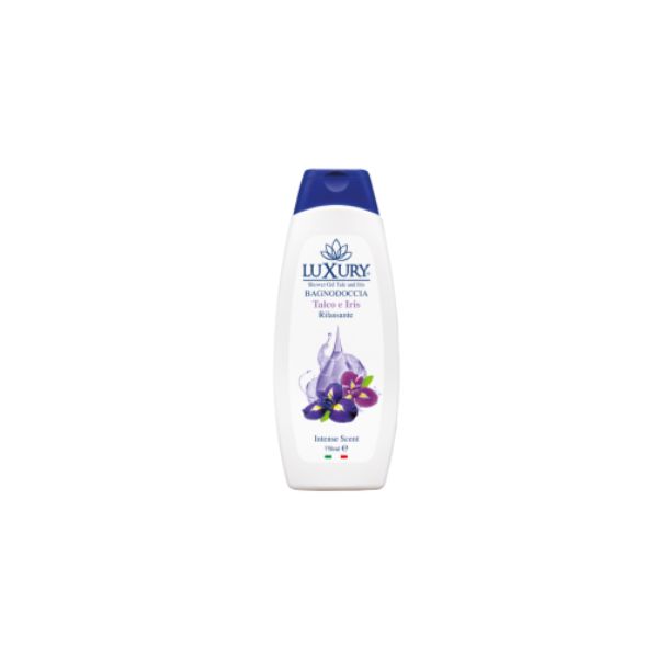 8033447586907 LUXURY SHOWER GEL 750ML TALCO E IRIS PURPLE ( 1 X 12 ) - Image 1