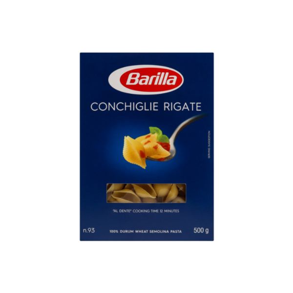 8076802085936 BARILLA CONCHIGLIE RIGATE No93 500GR BBD 01/04/27 ( 1 X 24 ) - Image 1