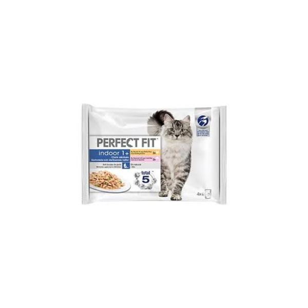 8410136010385 PERFECT FIT CAT POUCHES 4X85GR CHICKEN & FISH BBD 01/10/26 ( 1 X 13 ) - Image 1