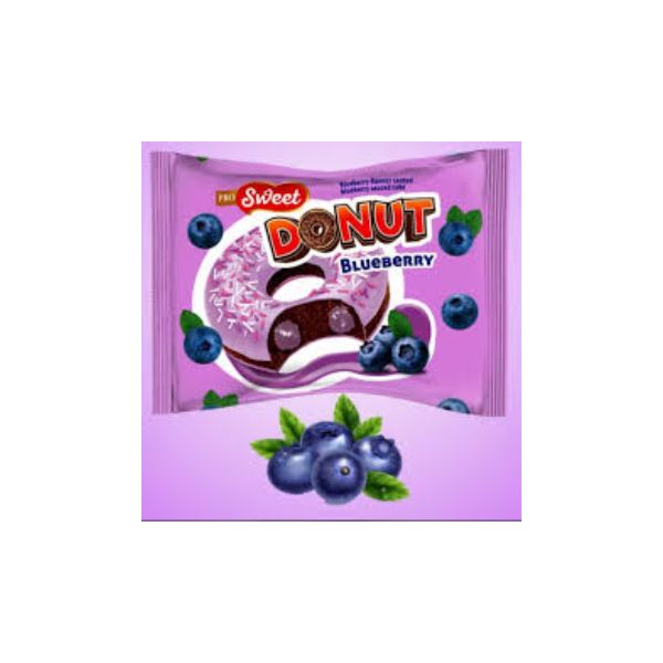 8693029042834 NUKKA DONUT BLUEBERRY 40GR BBD 22/08/25 ( 1 X 24 ) - Image 1