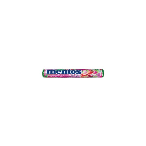 87345308 MENTOS CANDY 37.5GR STRAWBERRY MIX BBD 07/26 ( 1 X 40 ) - Image 1