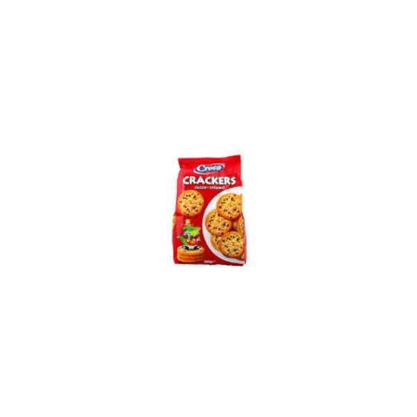 5941194000221 CROCO CRACKERS WITH SESAME 100GR BBD 13/05/26 ( 1 X 12 ) - Image 1