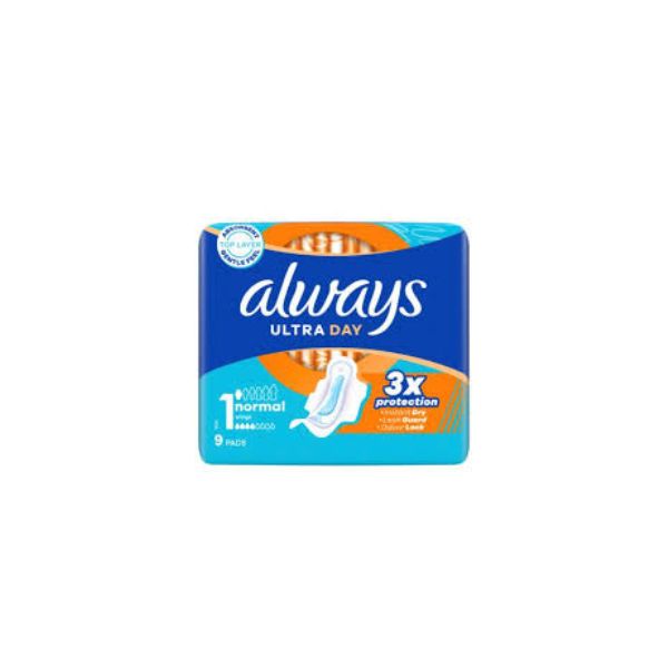 8006540076033 ALWAYS ULTRA NORMAL PLUS 9s MONI GREEN ( 1 X 16 ) - Image 1