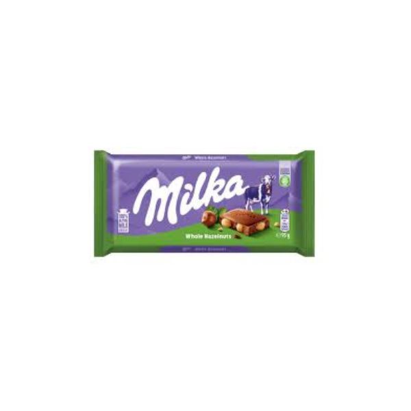7622202264177 MILKA WHOLE HAZELNUT 95GR BBD 04/09/26 ( 1 X 17 ) - Image 1
