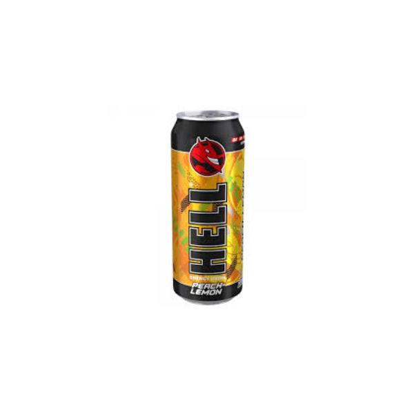 5999571051878 HELL 500ML ENERGY DRINK PEACH LEMON BBD 30/04/2026 ( 1 X 12 ) - Image 1