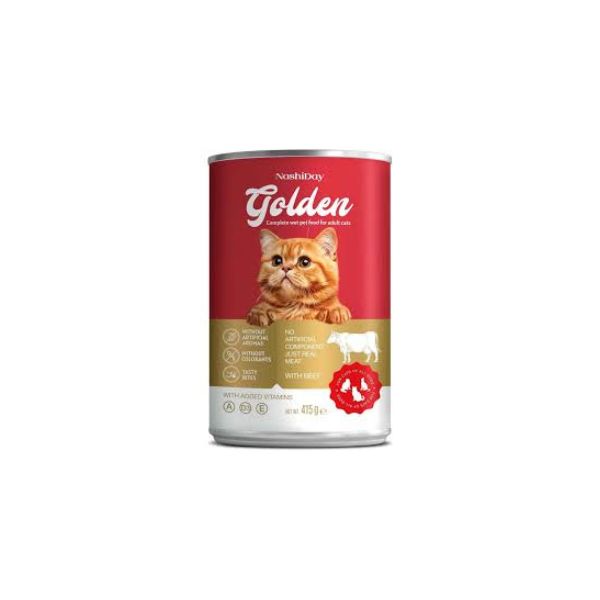 5999884350354 GOLDEN CAT 415GR BEEF IN GRAVY BBD 03/06/27 ( 1 X 24 ) - Image 1