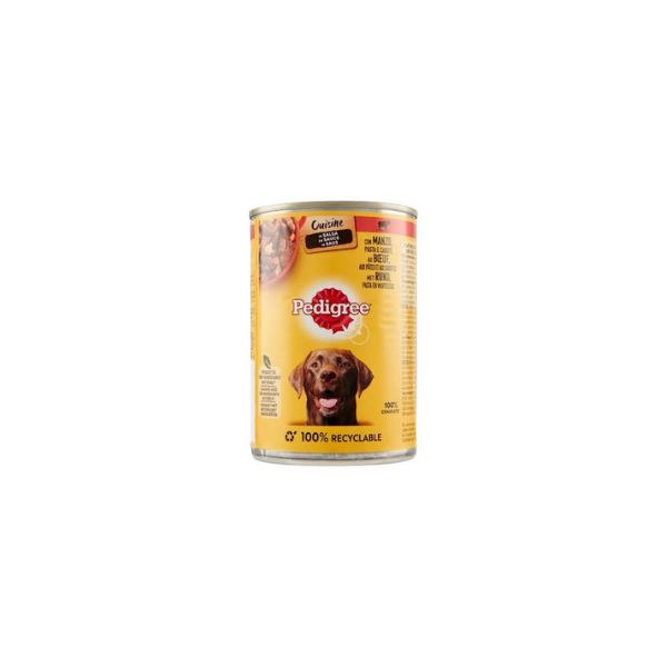 8001220135628 PEDIGREE TIN BEEF & VEGETABLES IN SAUCE 400GR BBD 09/07/27 (1 X 24 ) - Image 1