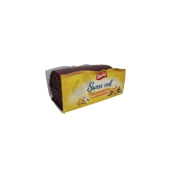 3800213622351 DOMA SWISS ROLL 115GR COCOA WITH VANILLIA BBD 25/04/27 ( 1 X 12 ) - Image 1