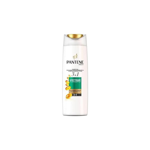 8001090673367 PANTENE SHAMPOO 360ML 3IN1 BRILLIANT & SILKY GREEN ( 1 X 6 ) - Image 1