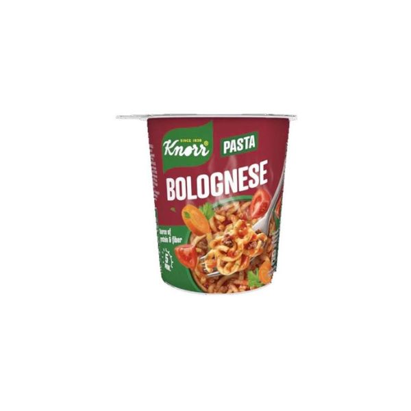 8711327418356 KNOR PASTA SNACK POT BOLOGNES 60GR ( 1 X 8 ) - Image 1