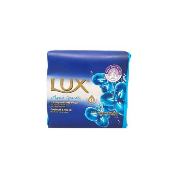 8886467064371 LUX SOAP 3X80GR AQUA SPARKLE BLUE ( 1 X 16 ) - Image 1